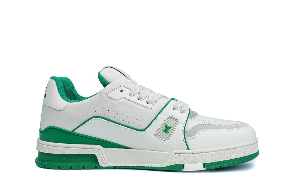 PK god Louis Vuitton LV Trainer #54 Signature Green White retail materials ready to ship